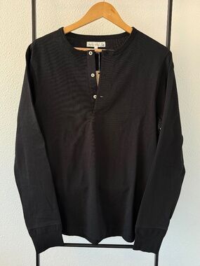 Merz b. Schwanen 2M06 Long Sleeve Henley – Organic Cotton